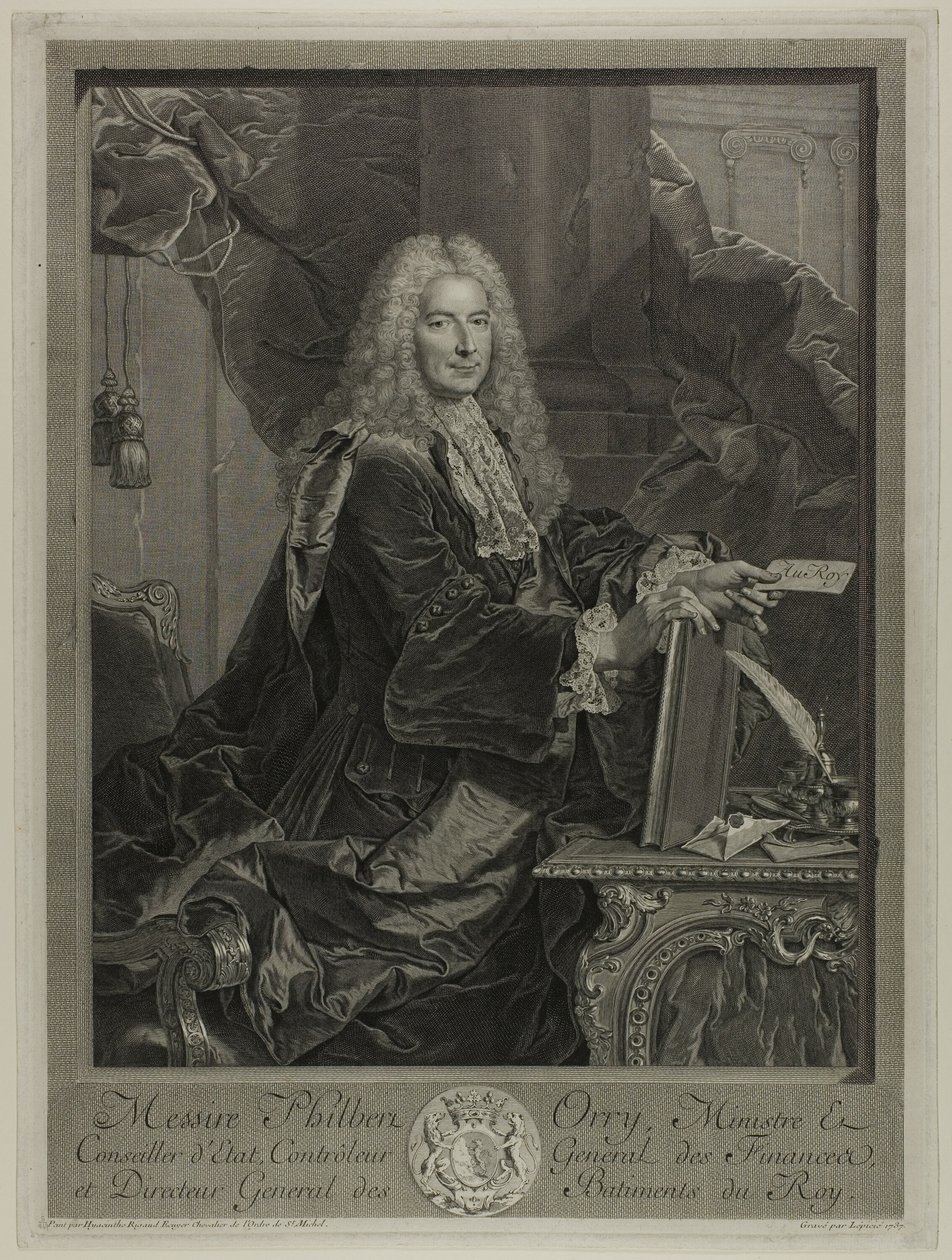Portret van Philibert Orrey door Francois Bernard Lepicie