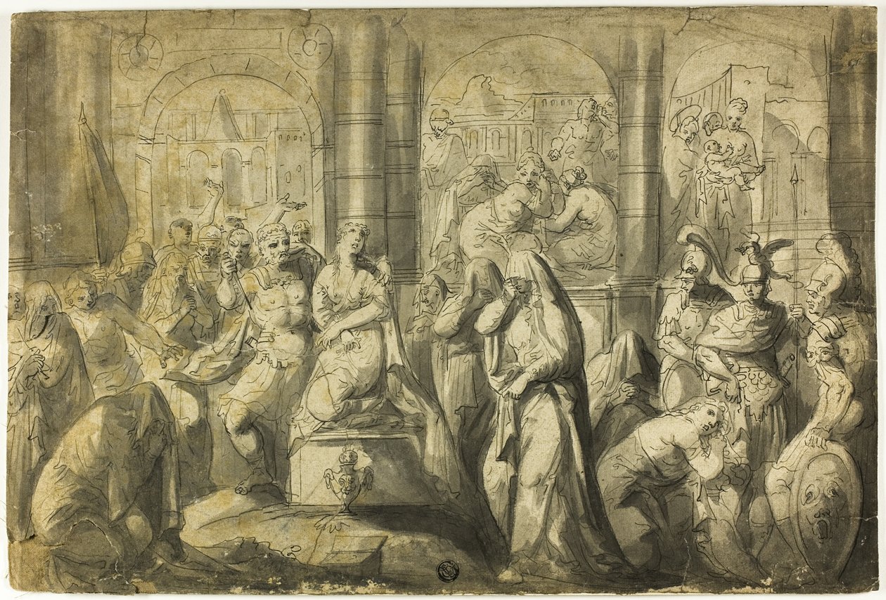 Offer van de dochter van Jeptha door Francois Boitard