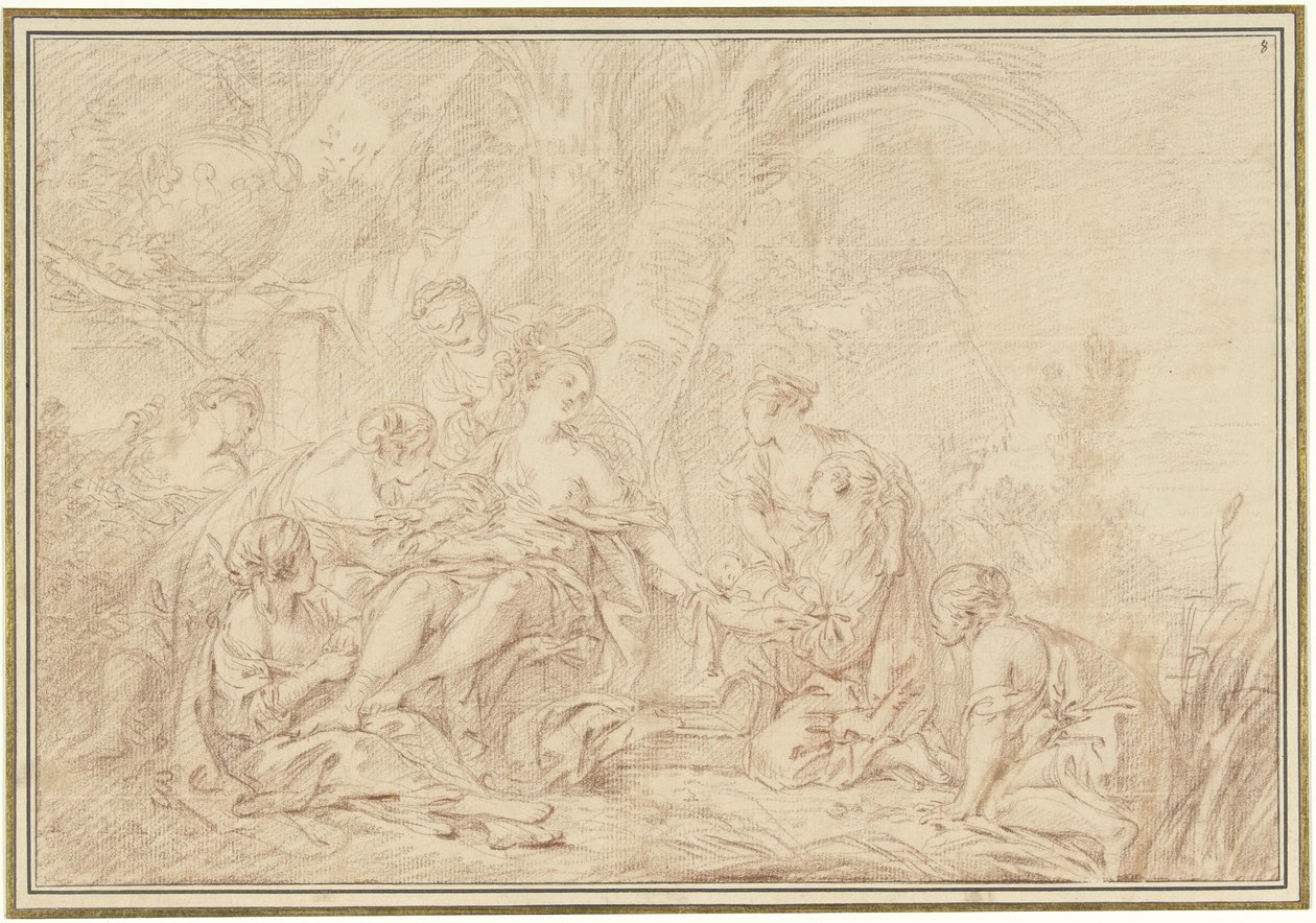 Het vinden van Mozes door François Boucher
