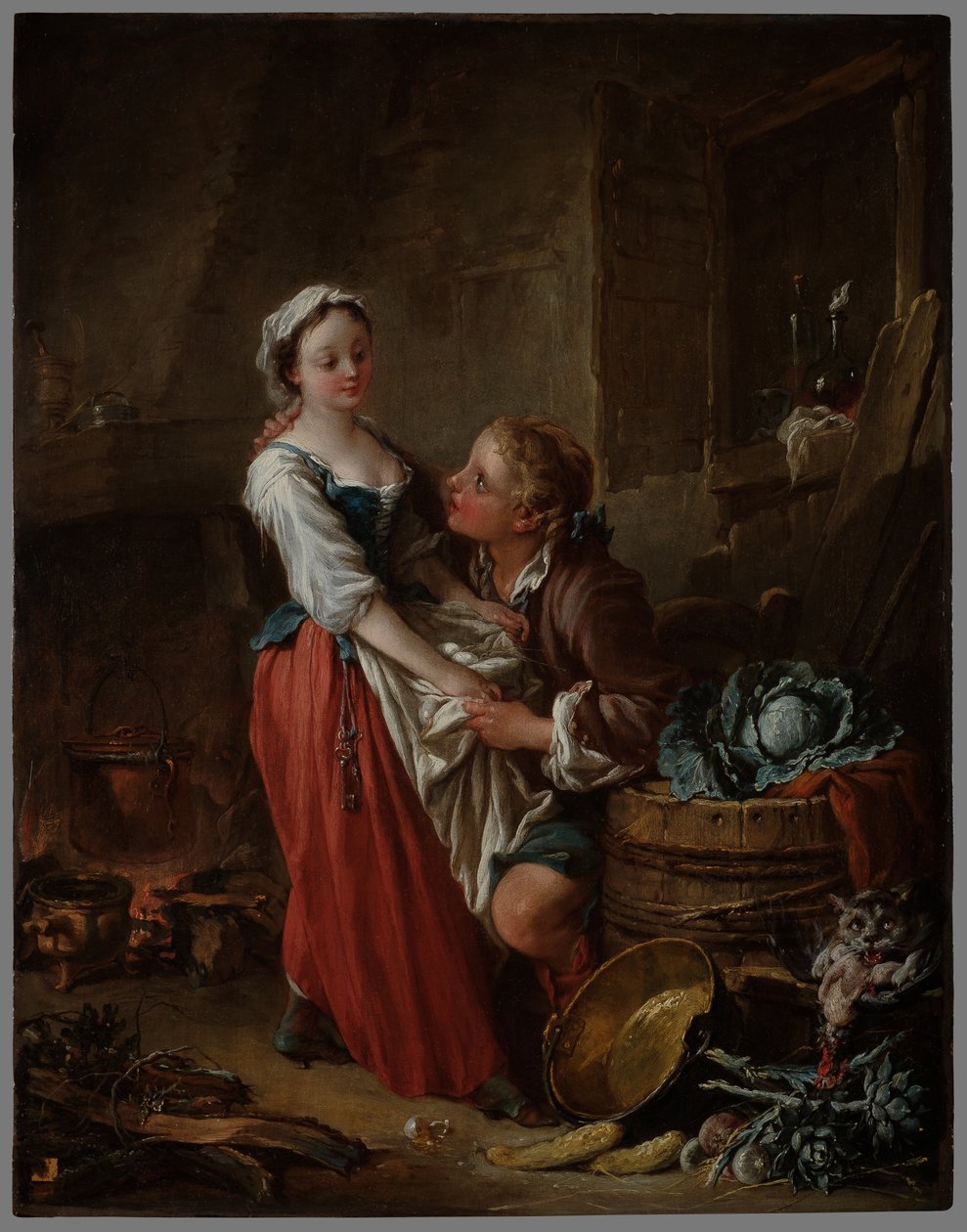 Die schöne Köchin door François Boucher
