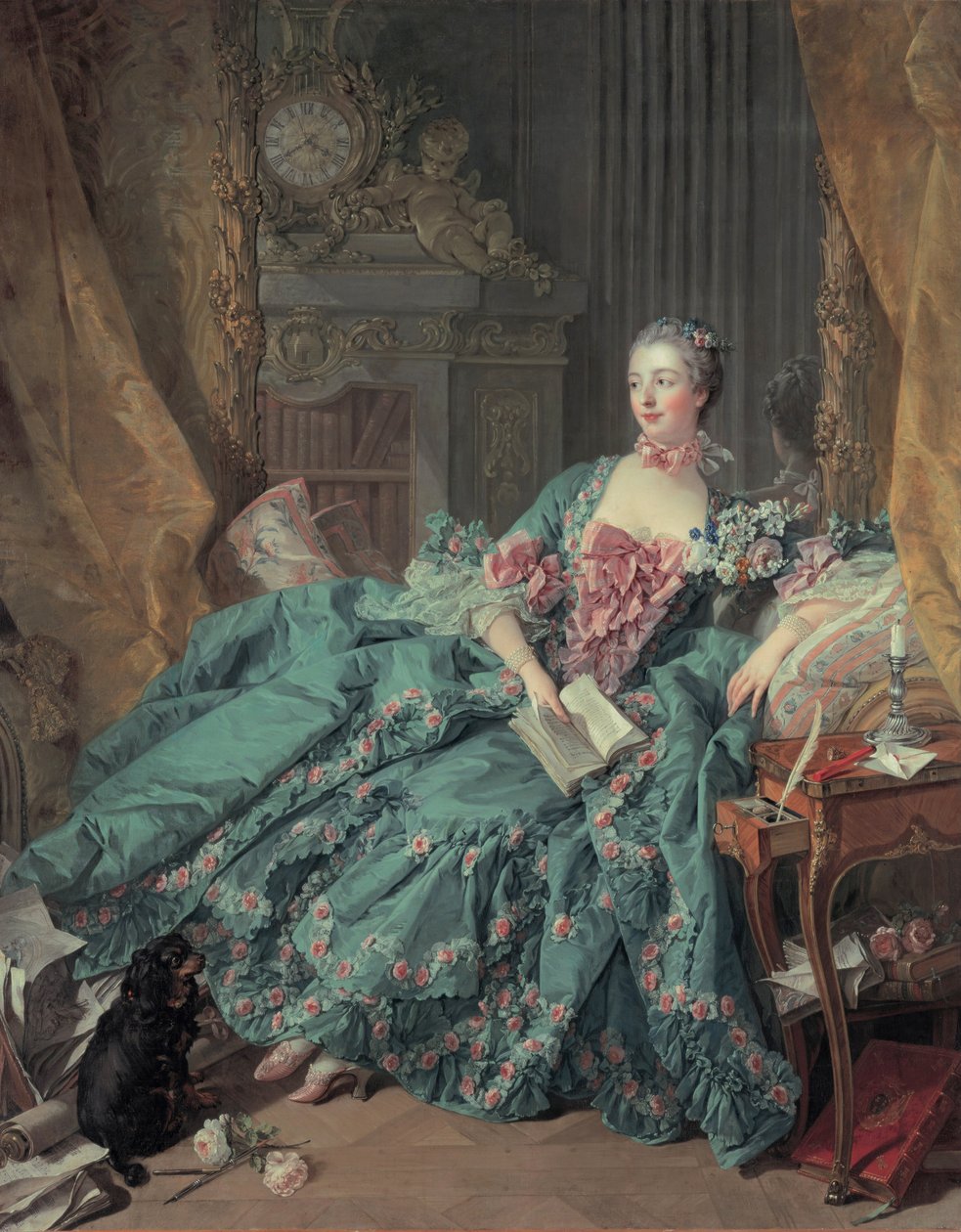 Portret van Madame de Pompadour door François Boucher