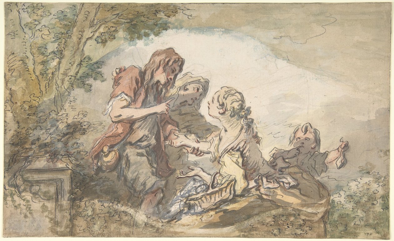 De waarzegster door François Boucher