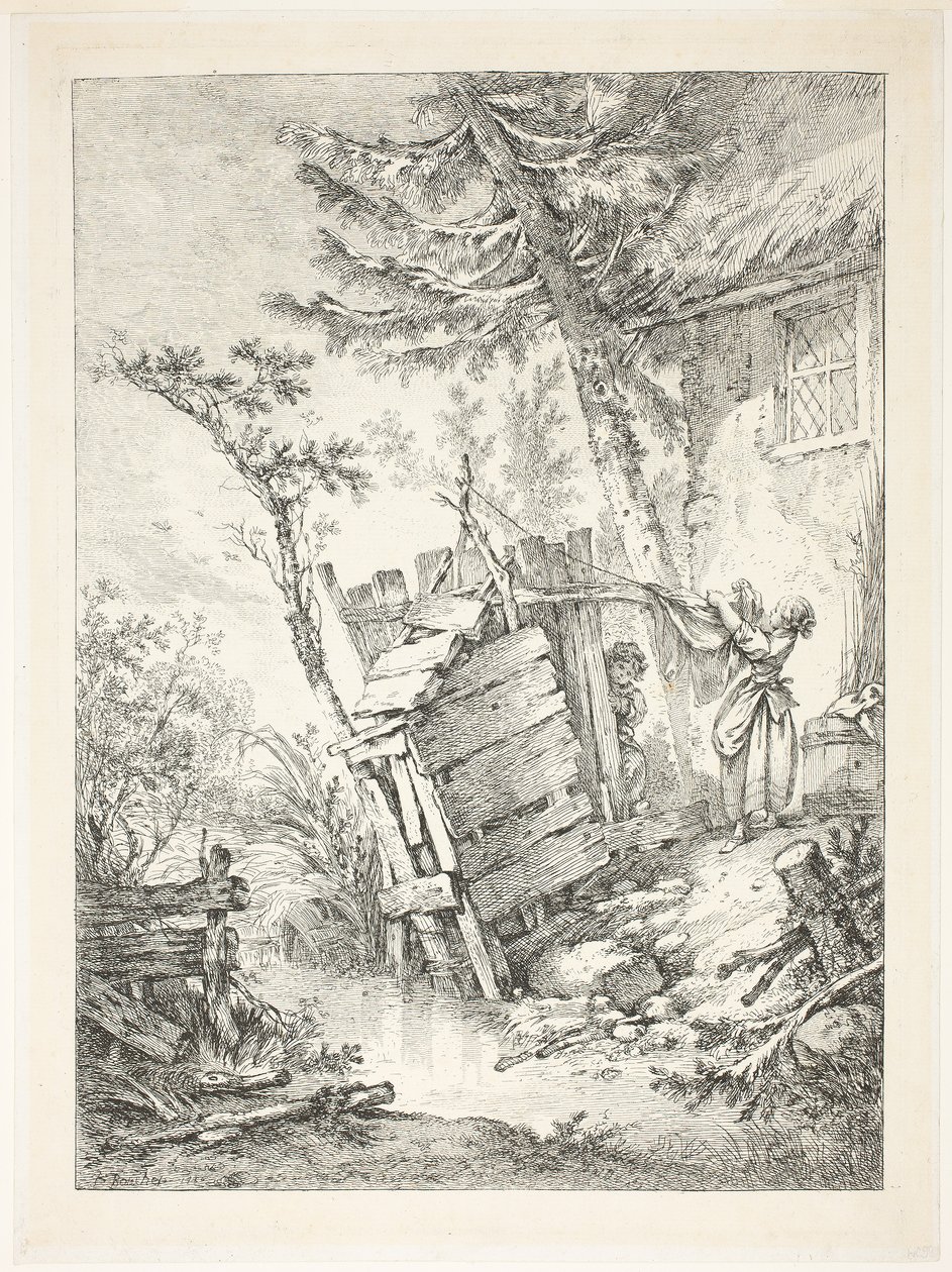 De wasvrouw door François Boucher