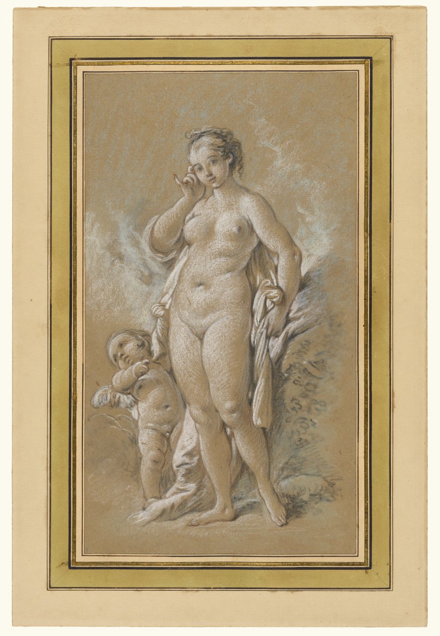 Venus en Cupido door François Boucher
