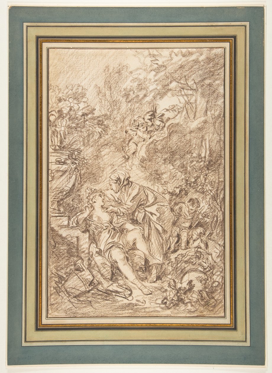 Vertumnus en Pomona door François Boucher