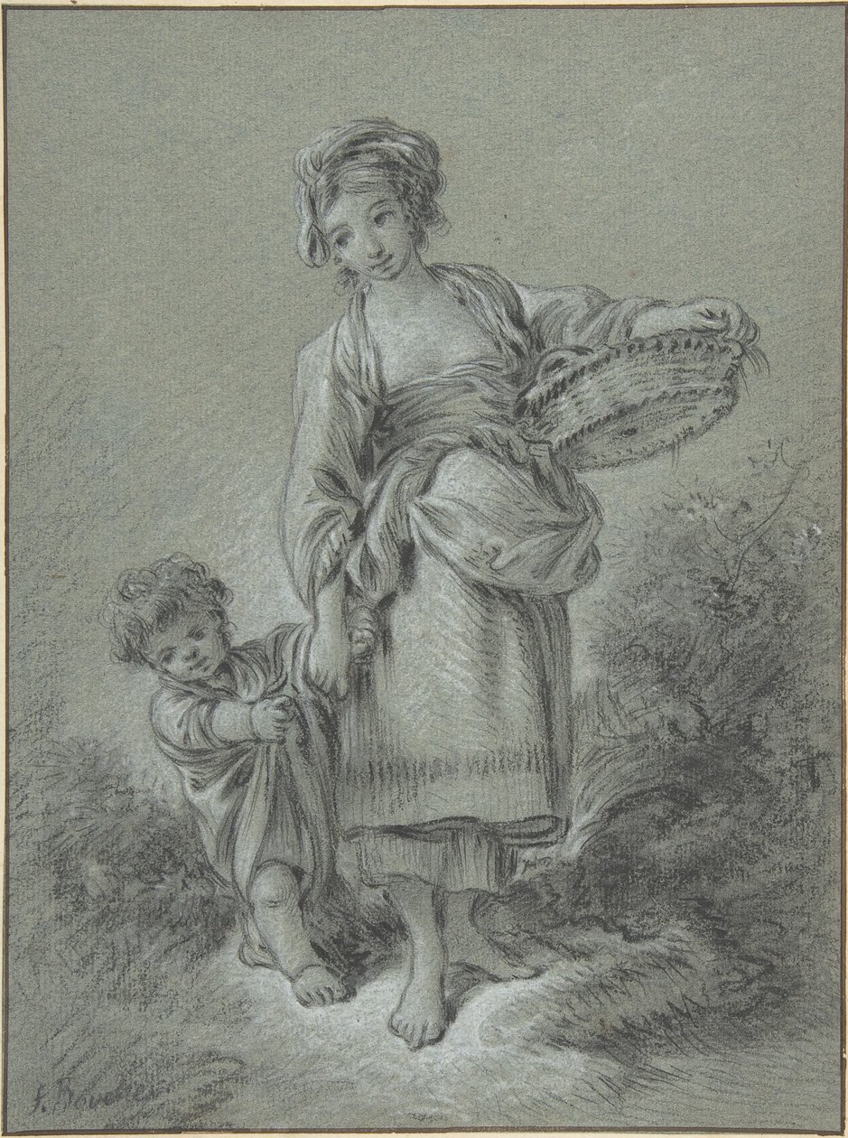 Vrouw en jongen door François Boucher