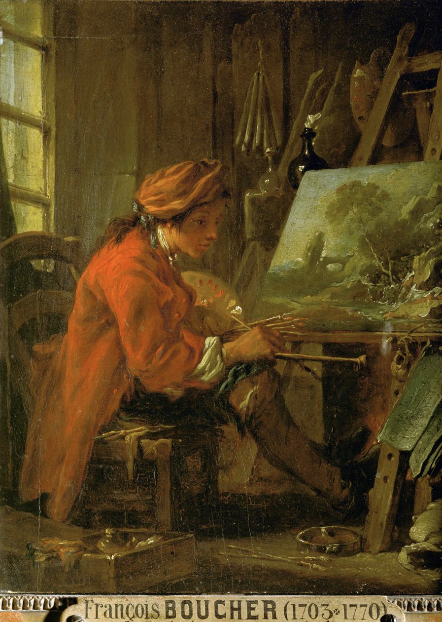 Francois Boucher, zelfportret ... door Francois Bouchot