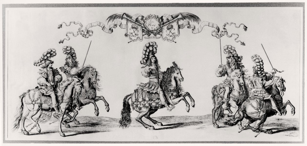 Carrousel voor Lodewijk XIV (1639-1715) c.1662 door Francois Chauveau
