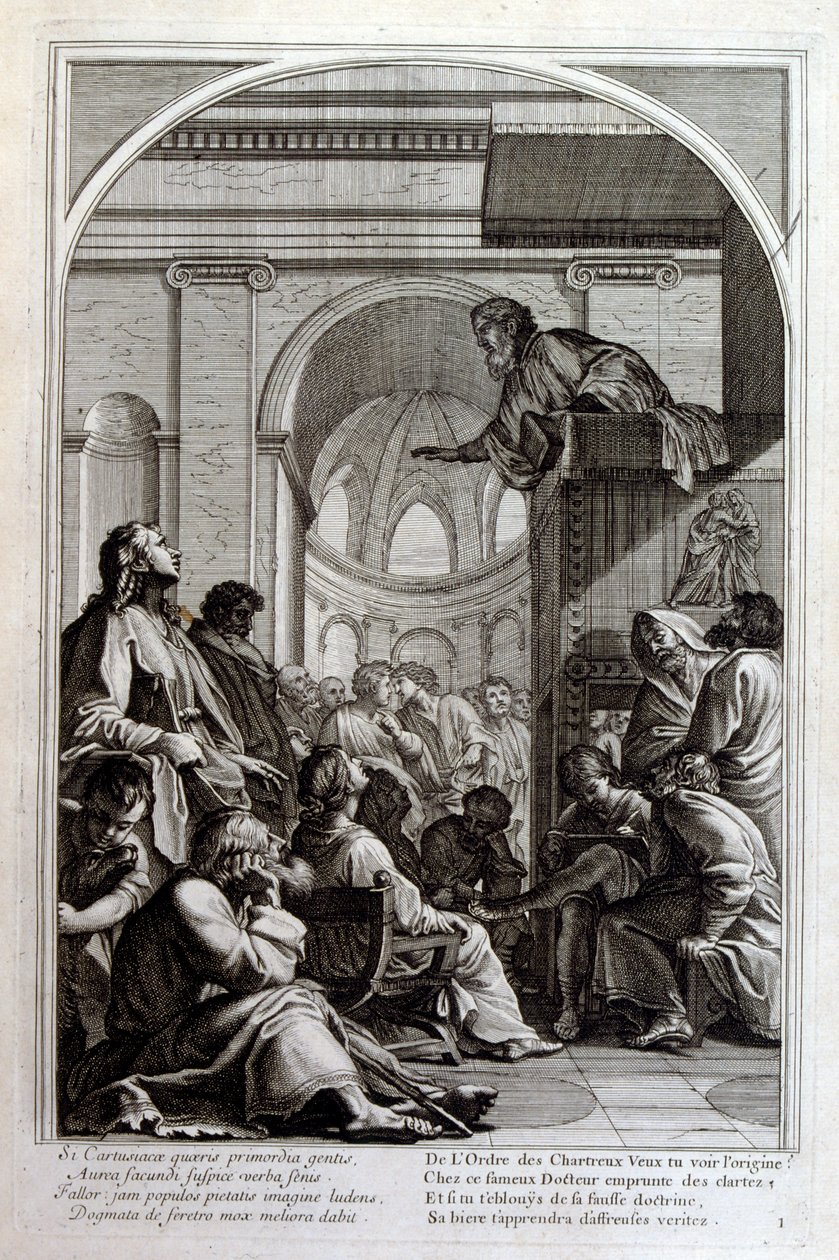 Gravure door Francois Chauveau 1680 