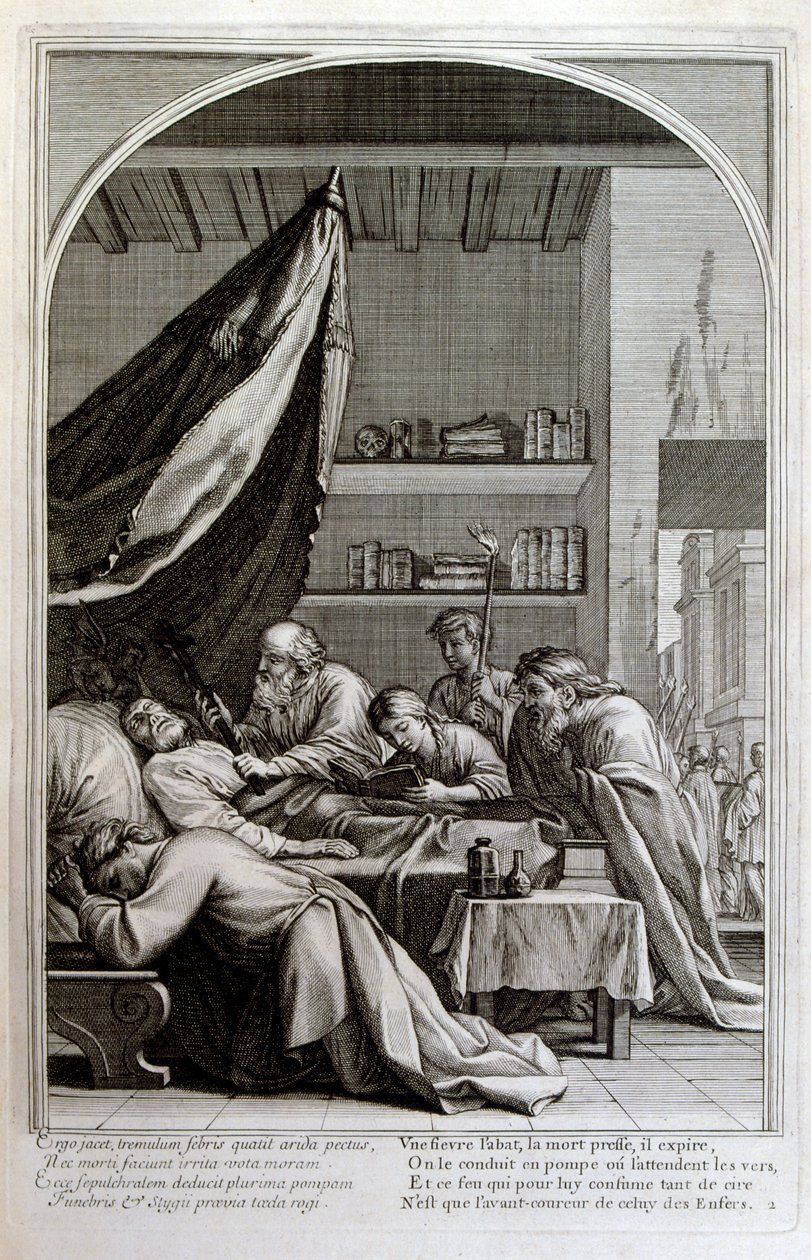 Gravure door Francois Chauveau 1680 