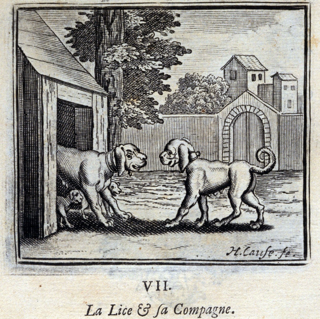 De Luis en haar Metgezel door Francois Chauveau