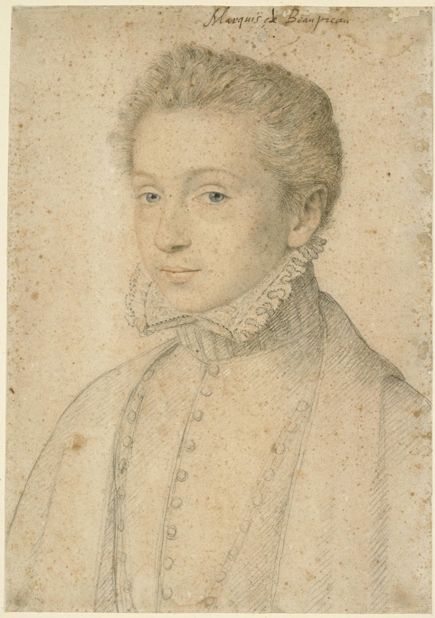 Portret van Henri de Bourbon, markies des Beaupréau door François Clouet