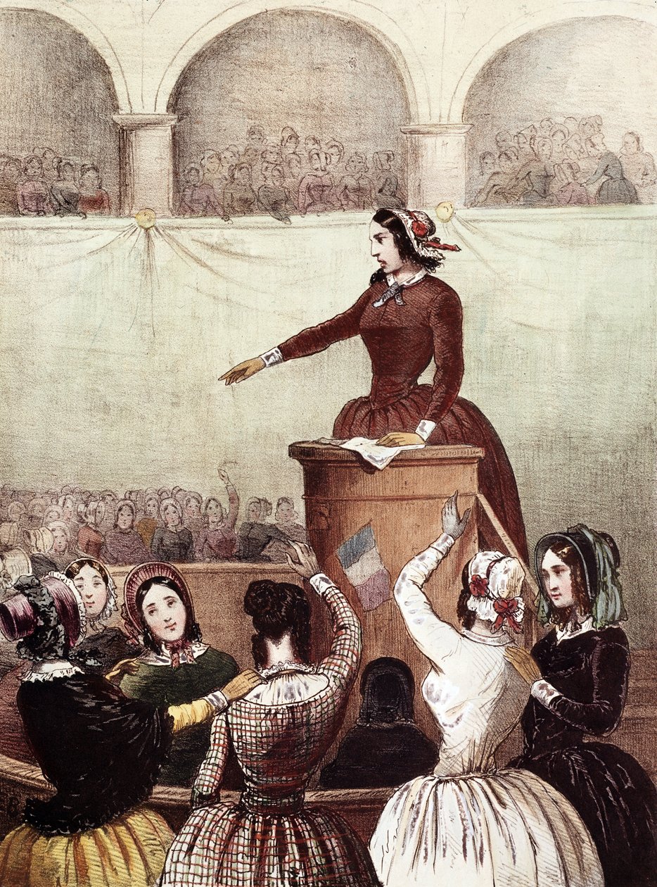 Vrouwenclub - 1848 - Vrouwenclub door Francois Desire Gosselin