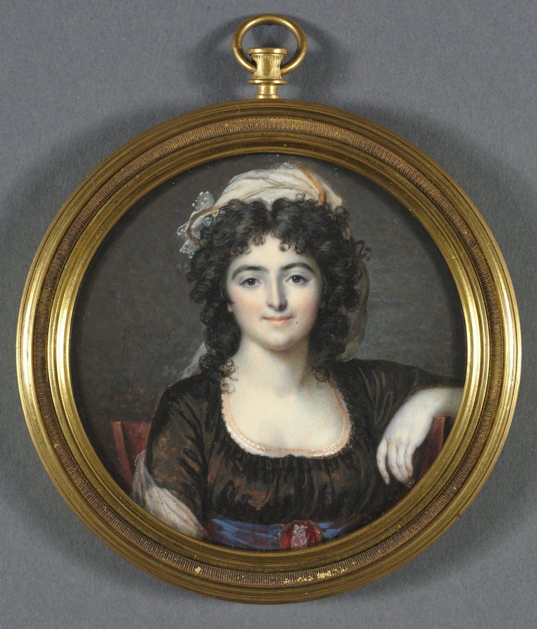 Portret van een Vrouw in een Bruine Jurk, 1795 door Francois Dumont