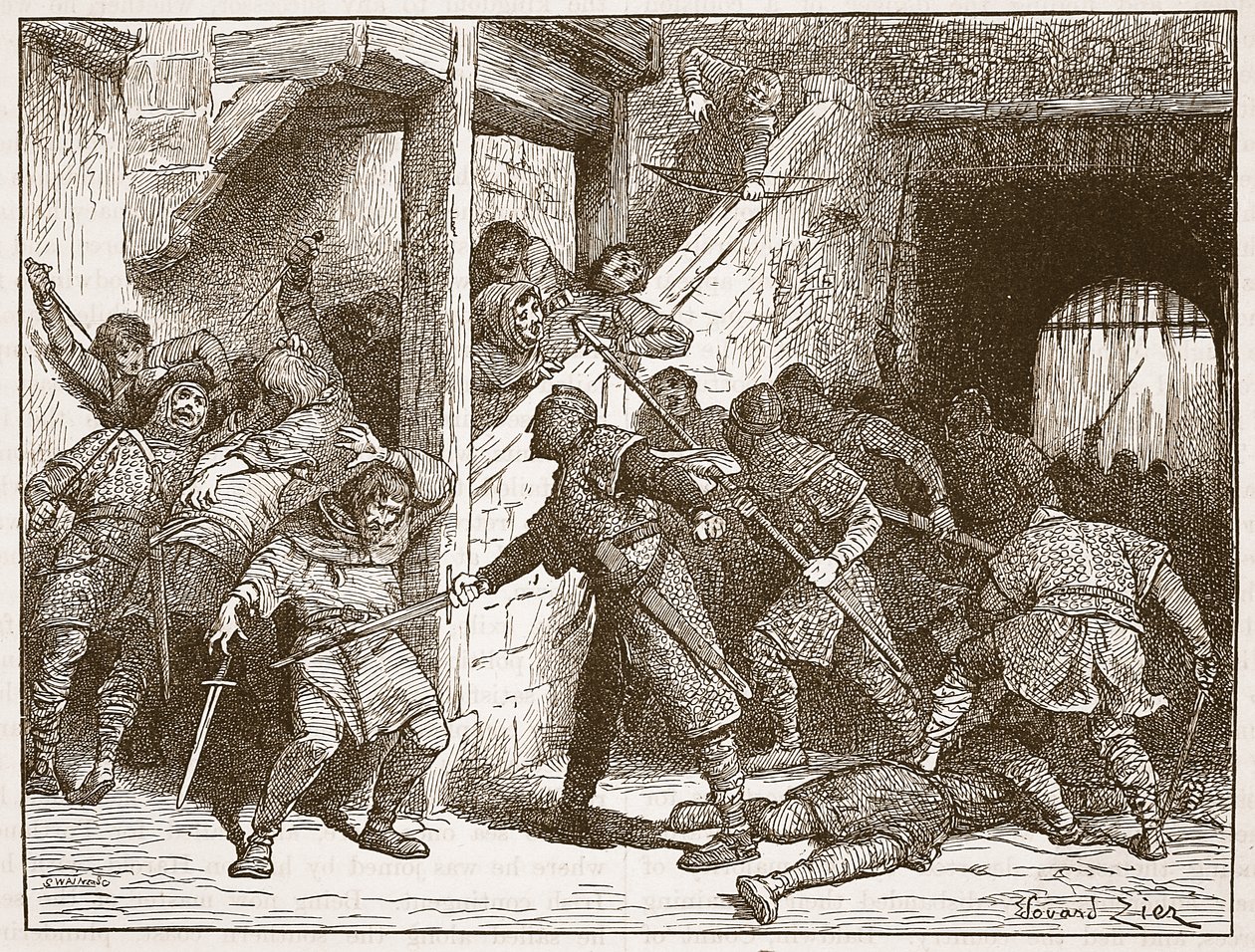 De rel in Dover, illustratie uit 