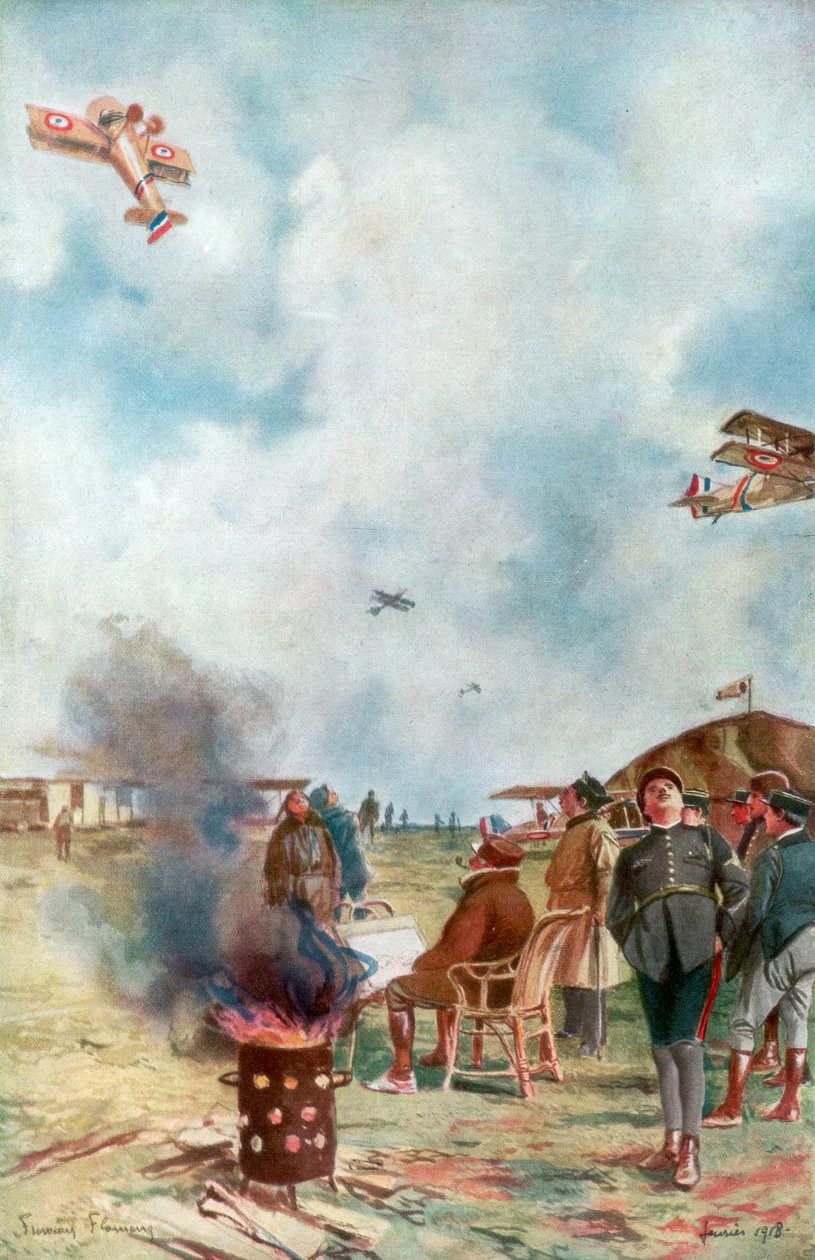 Een inversie dicht bij de grond, 1918, 1926 door Francois Flameng