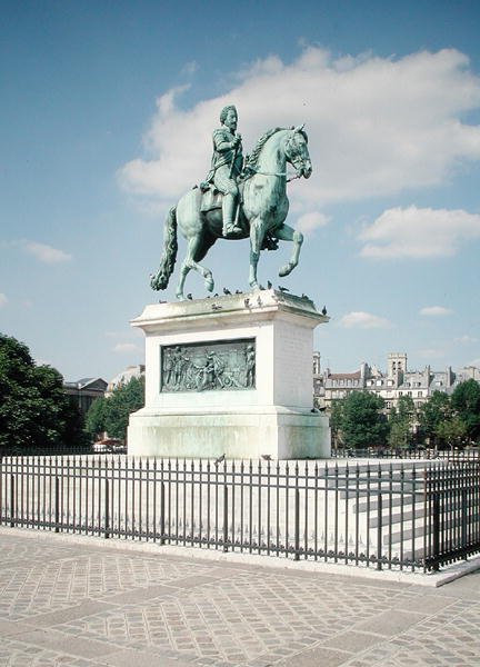 Ruiterstandbeeld van Henri IV (1553-1610) door Francois Frederic Lemot
