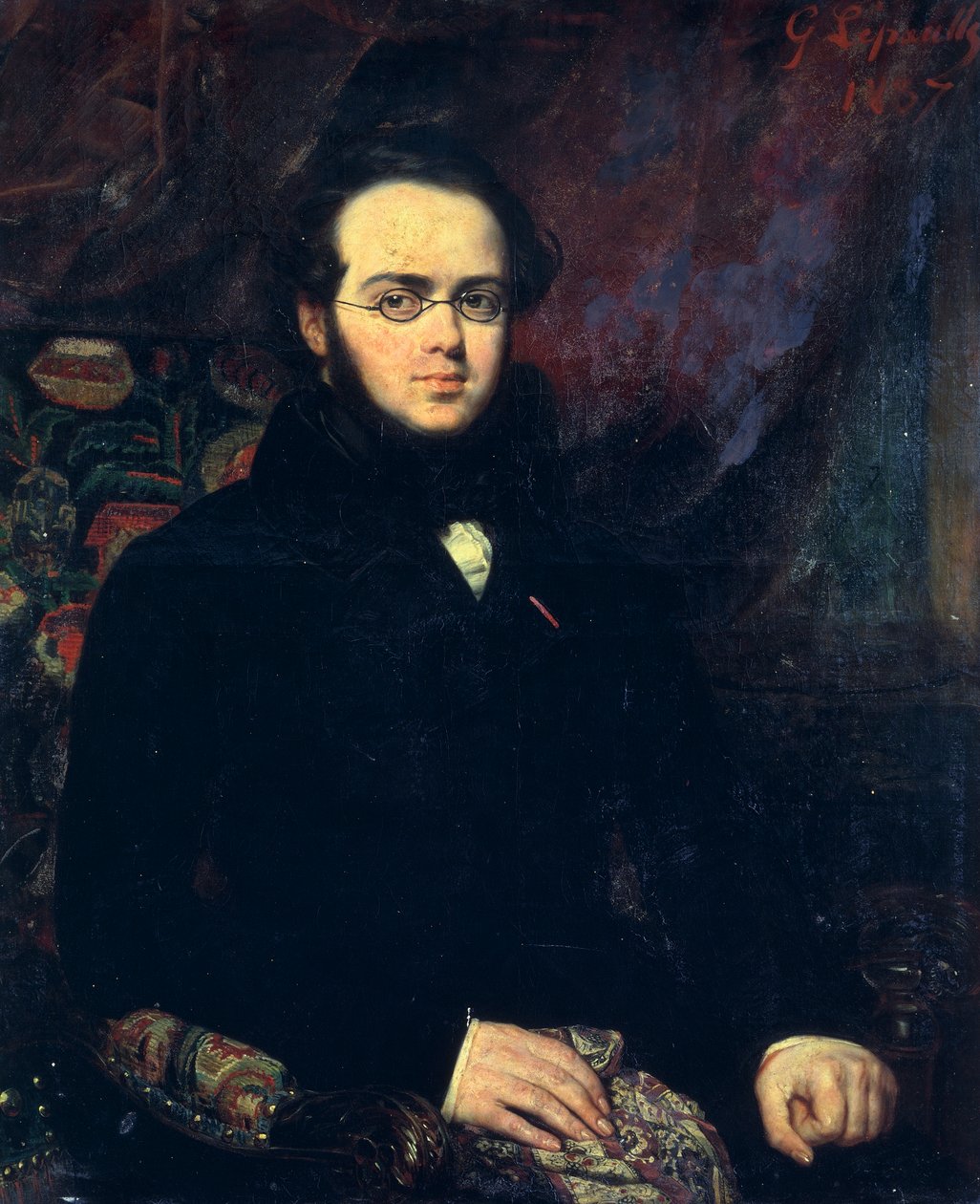 Portret van Jacques Fromental Elie Levy, bekend als Halevy door Francois Gabriel Guillaume Lepaulle