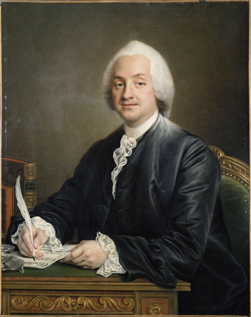 Portret van Denis Paul Le Pot de la Fontaine, 1772 door Francois Hubert Drouais