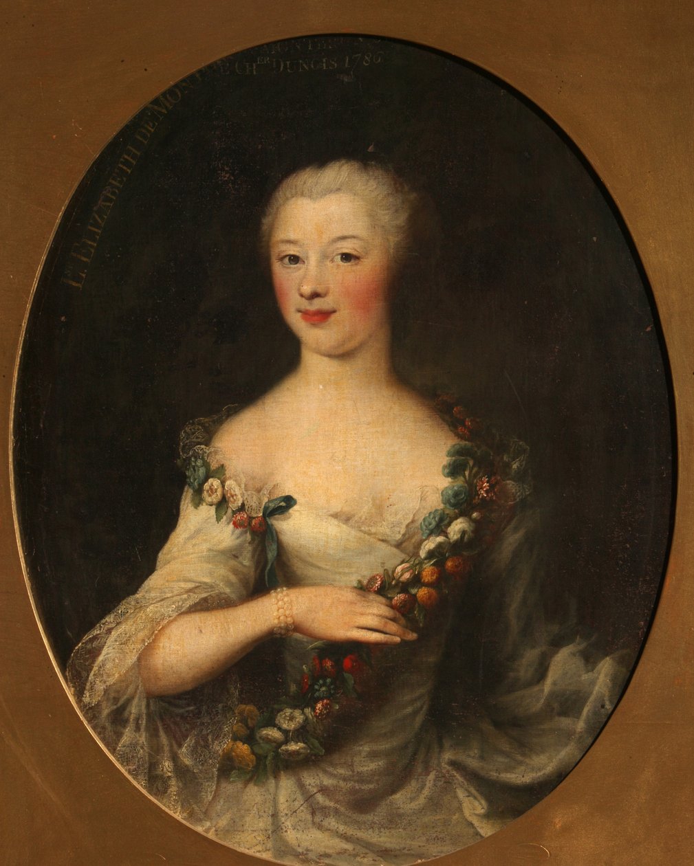 Portret van een vrouw, 1786 door Francois Hubert Drouais
