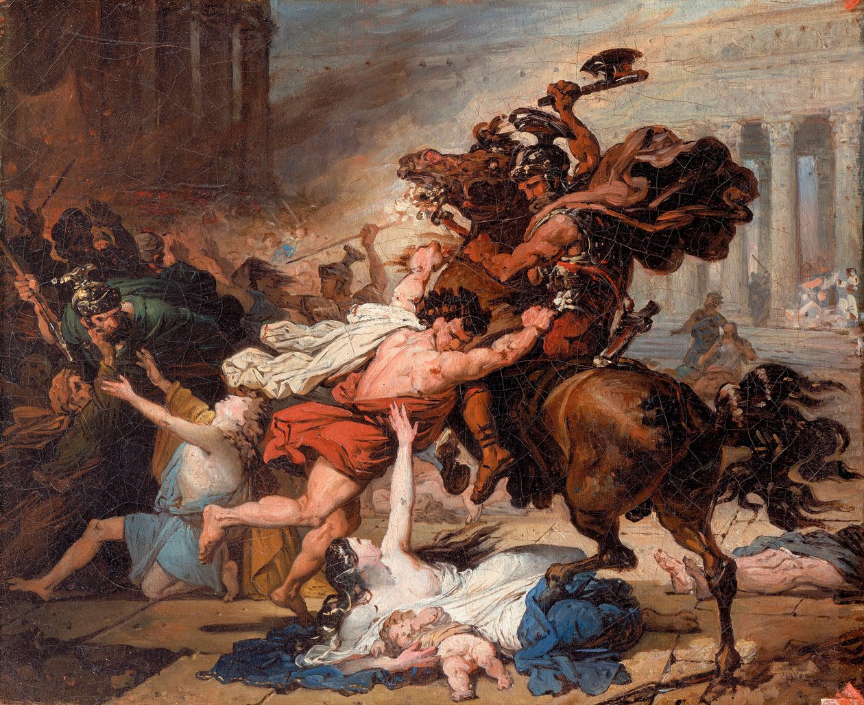 Vernietiging van Jeruzalem door de Romeinen door François Joseph Heim