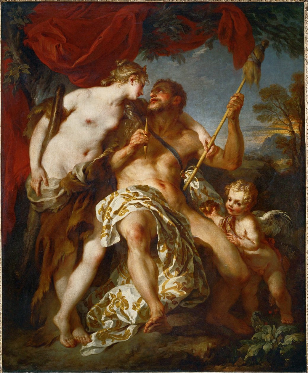 Hercules en Omphale ... door François Lemoyne