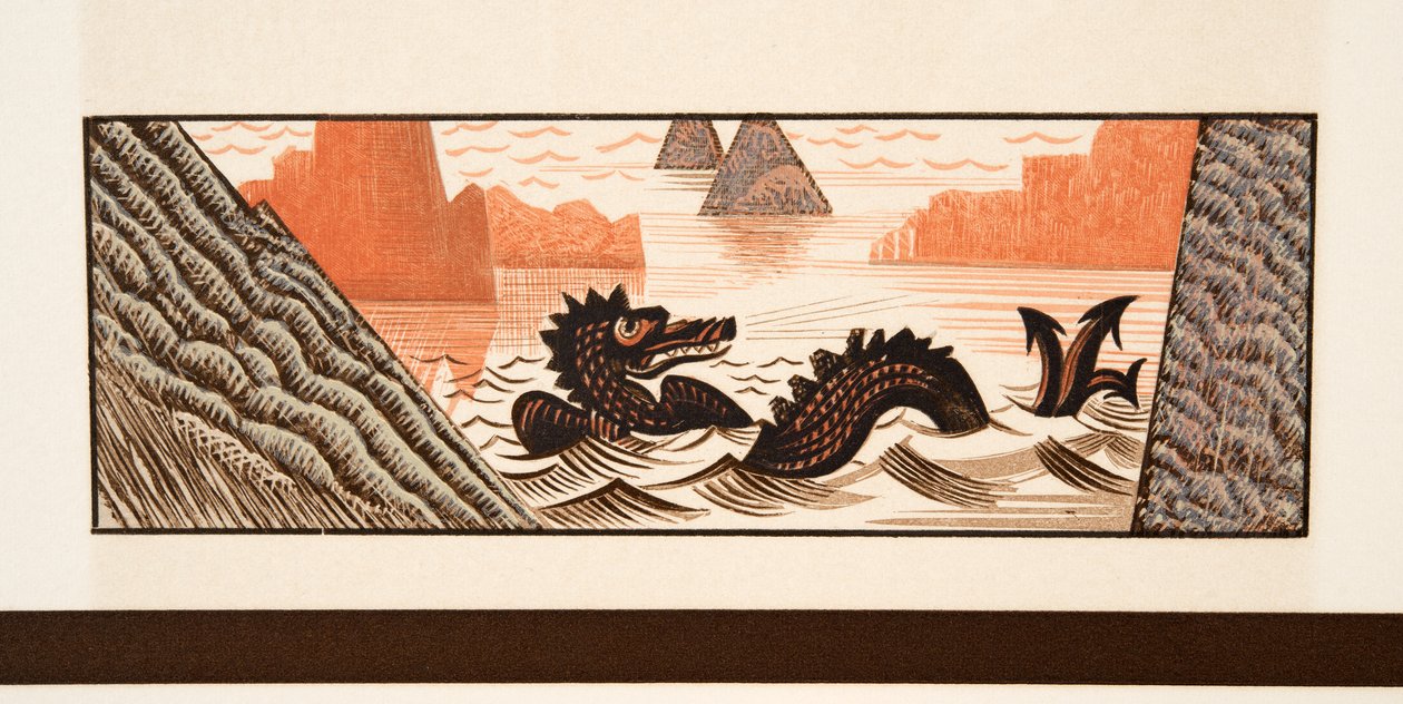 Grafische illustratie uit Prométhée Enchaîné van Aeschylus, uitgegeven 1941 door Francois-Louis Schmied