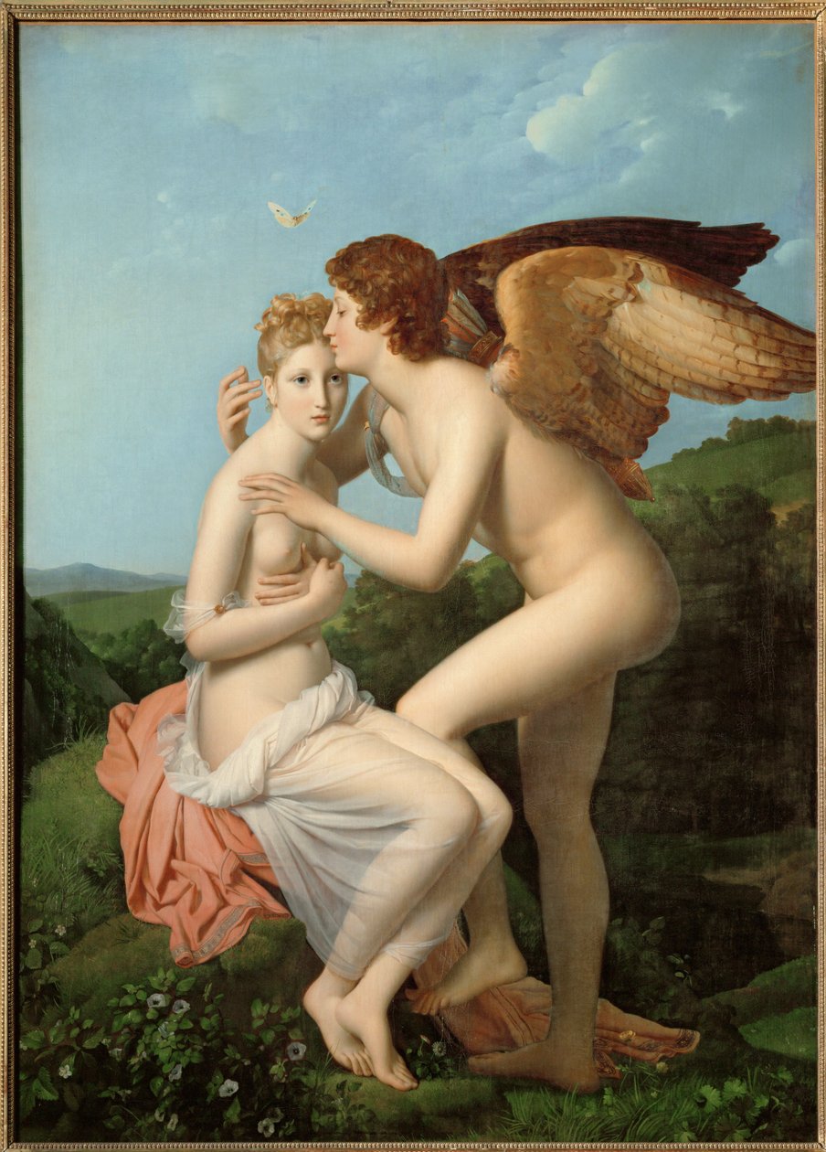 Cupido en Psyche ... door Francois Pascal Simon Baron Gerard