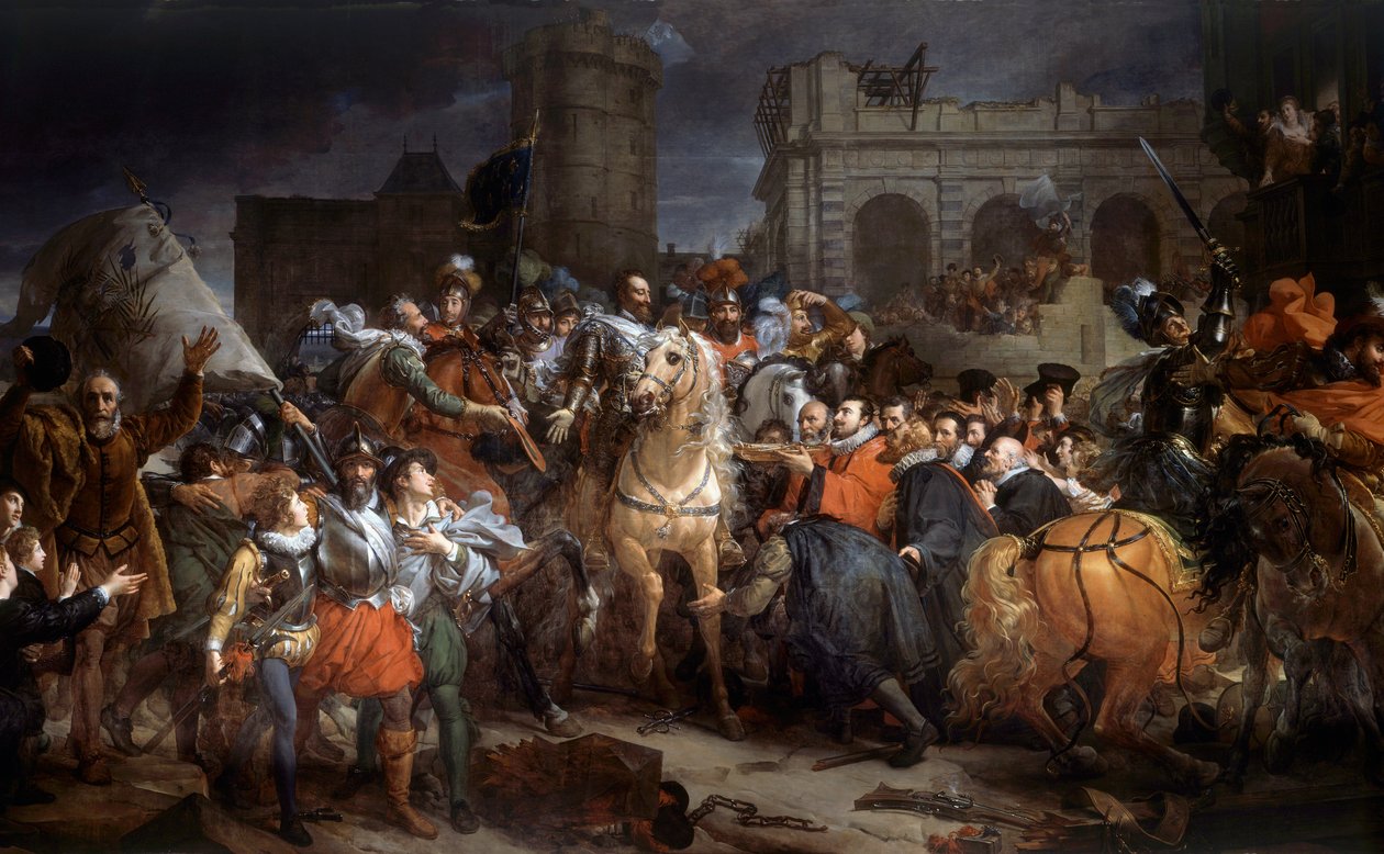 Intocht van Hendrik IV in Parijs, 22 maart 1594 door Baron François Pascal Simon Gérard