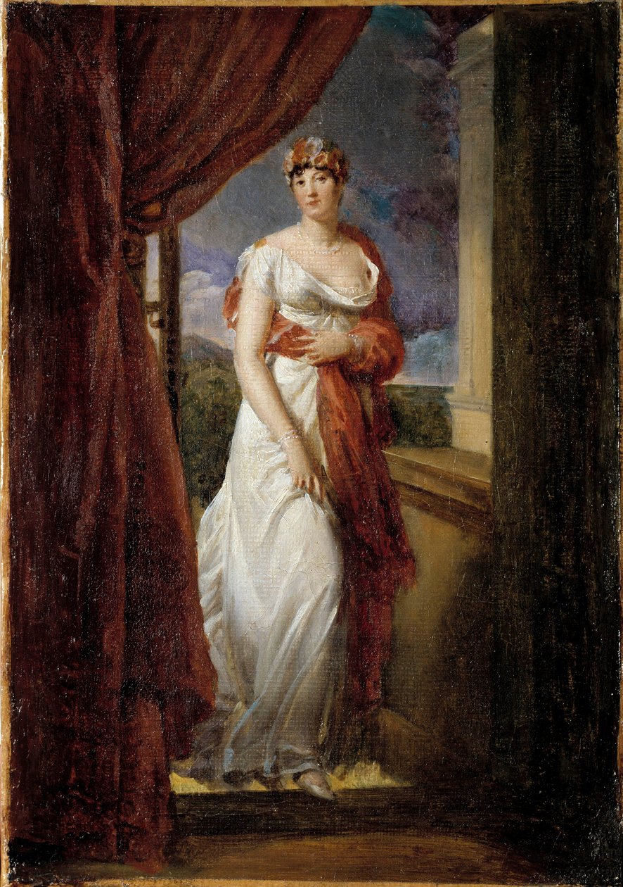 Portret van Madame Tallien, geboren Cabarrus, prinses van Caraman - Chimay (1773-1835) Schilderij door Francois Gerard (1770-1837) 1804 door Baron François Pascal Simon Gérard