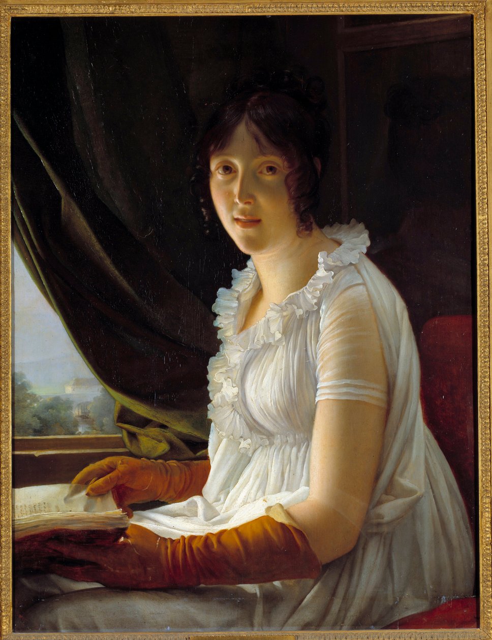 Portret van Madame Barbier Walbonne (1763-1837) echtgenote van de schilder Jacques Luc Barbier Schilderij door François Gérard (1770-1837) 1796 door Baron François Pascal Simon Gérard
