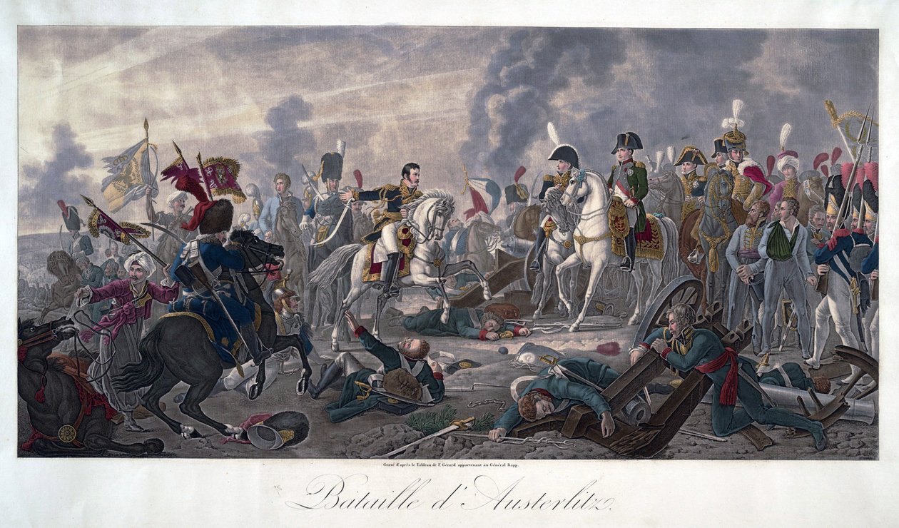 De slag bij Austerlitz op 2 december door Baron François Pascal Simon Gérard