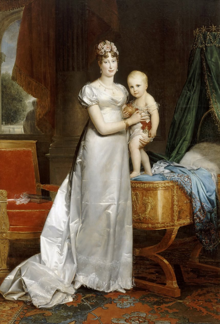 Keizerin Marie-Louise met de Koning van Rome door Francois Pascal Simon Gerard