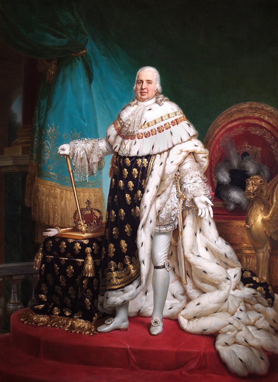 Portret van Koning Lodewijk XVIII van Frankrijk door Francois Pascal Simon Gerard
