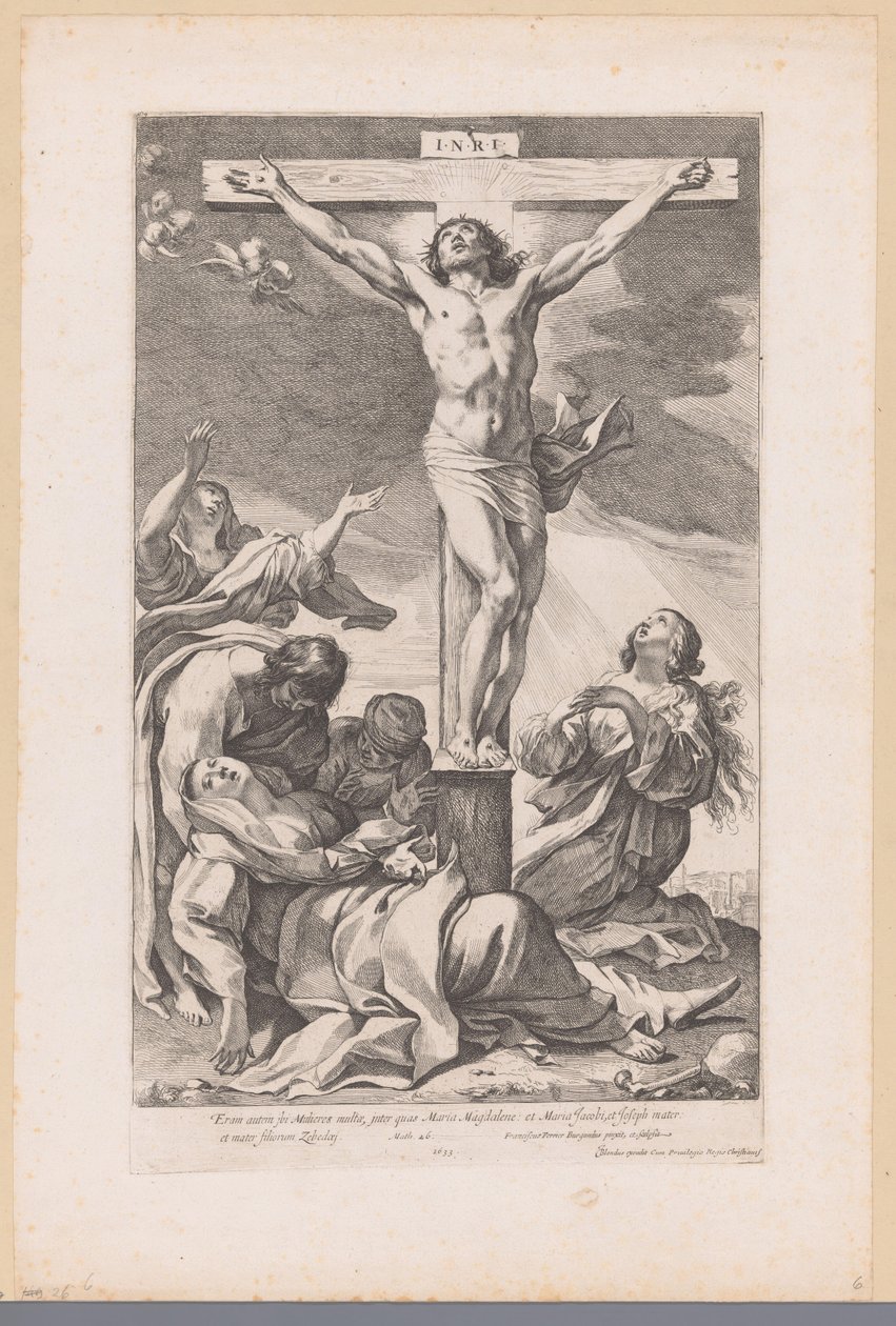 Christus aan het kruis door Francois Perrier