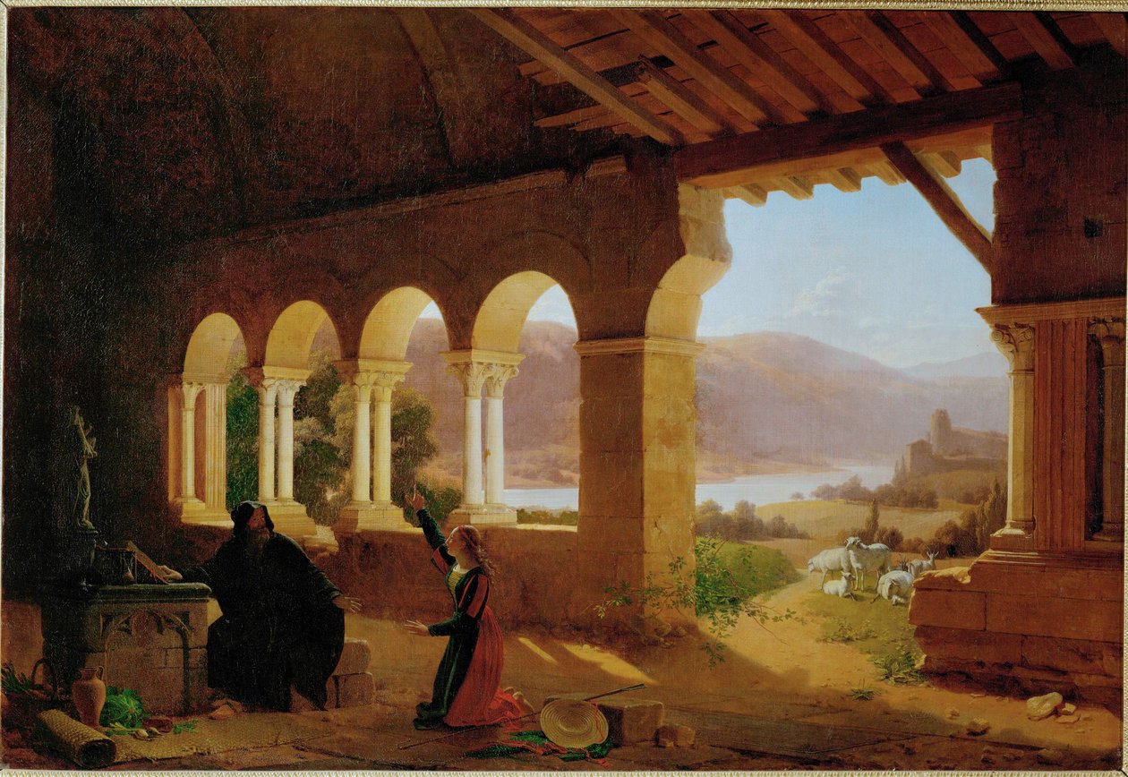 De hermitage van Vaucouleurs door Francois Richard (1777 1852) Fleury