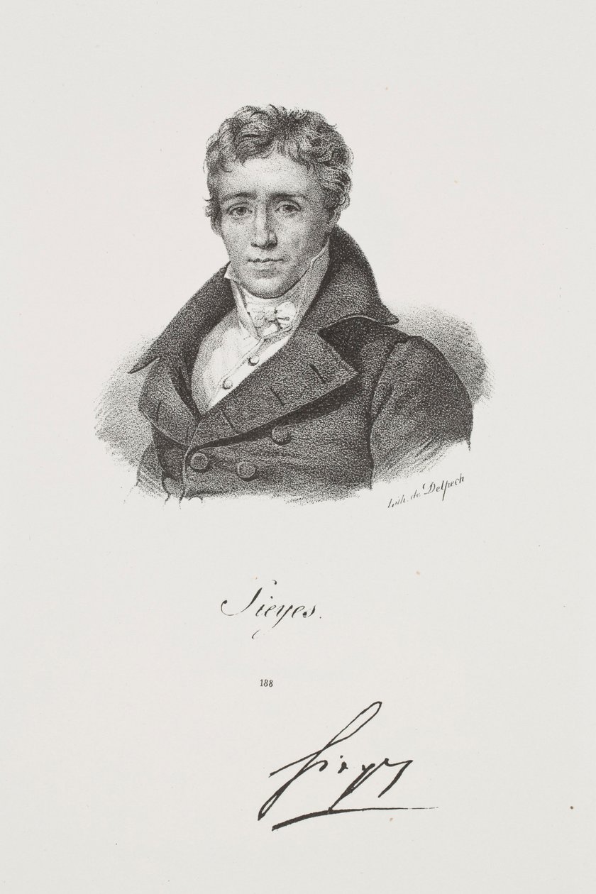 Portret van Emmanuel Joseph Sieyès door Francois Seraphin Delpech