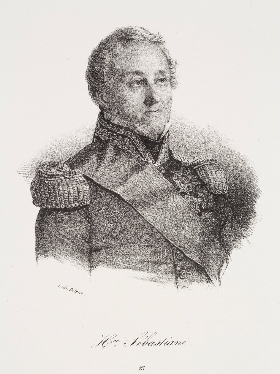 Portret van Horace Sébastiani door Francois Seraphin Delpech