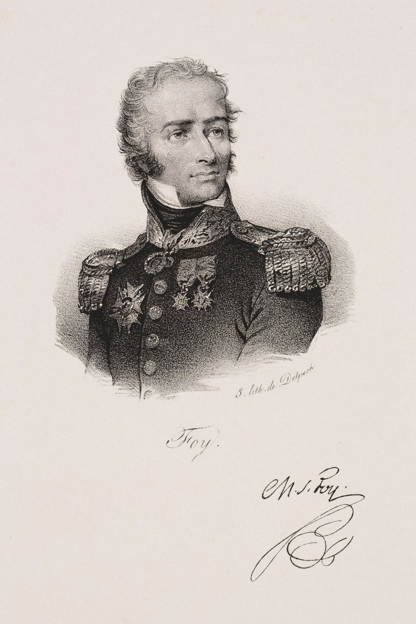 Portret van Maximilien Sébastien Foy door Francois Seraphin Delpech