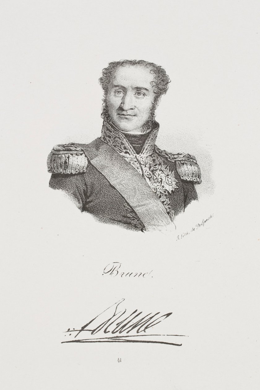 Portret van maarschalk Guillaume Brune door Francois Seraphin Delpech