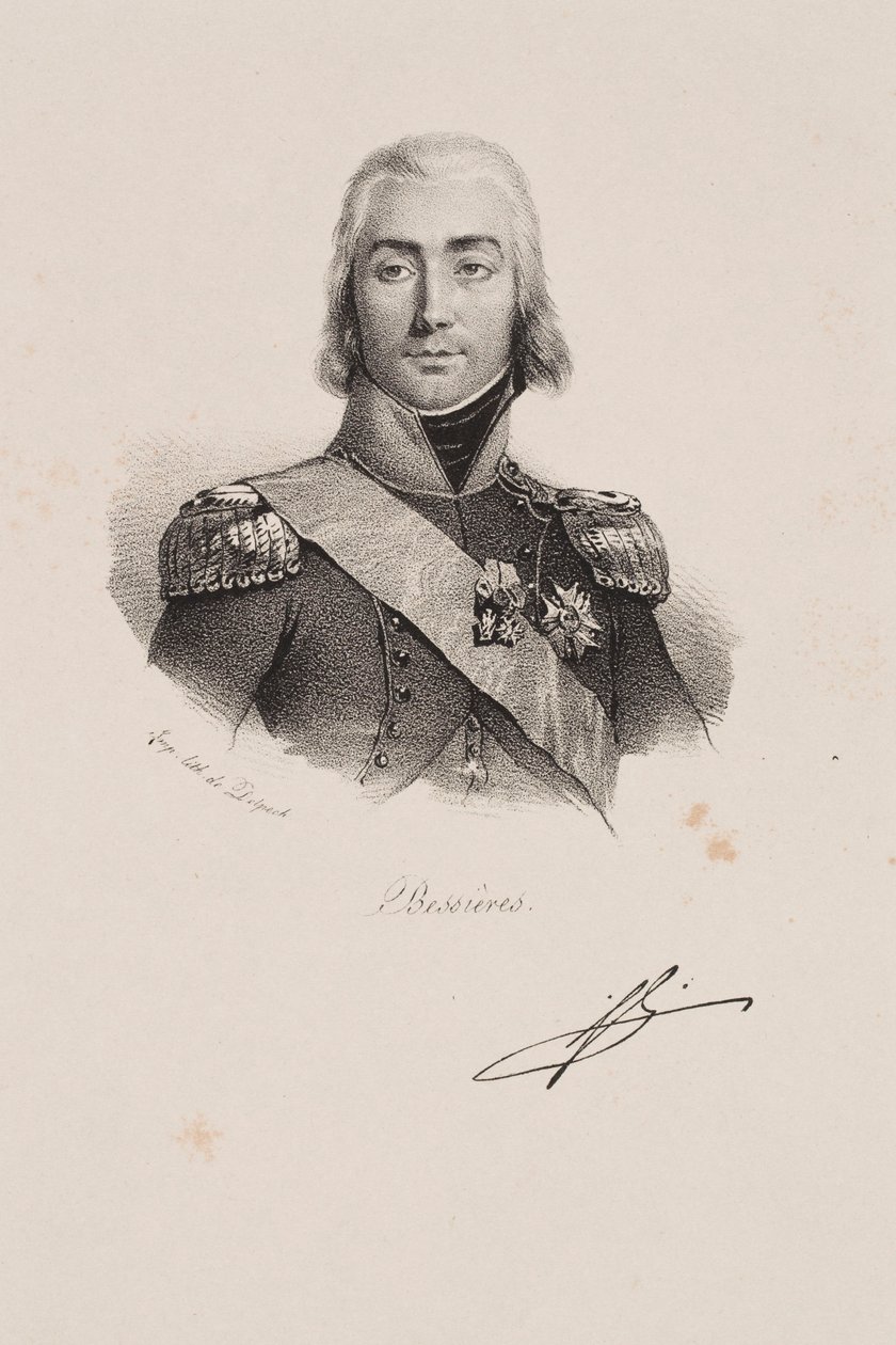 Portret van maarschalk Jean-Baptiste Bessières door Francois Seraphin Delpech