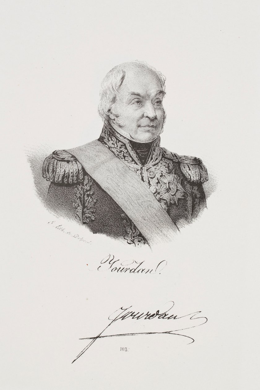Portret van maarschalk Jean-Baptiste Jourdan door Francois Seraphin Delpech