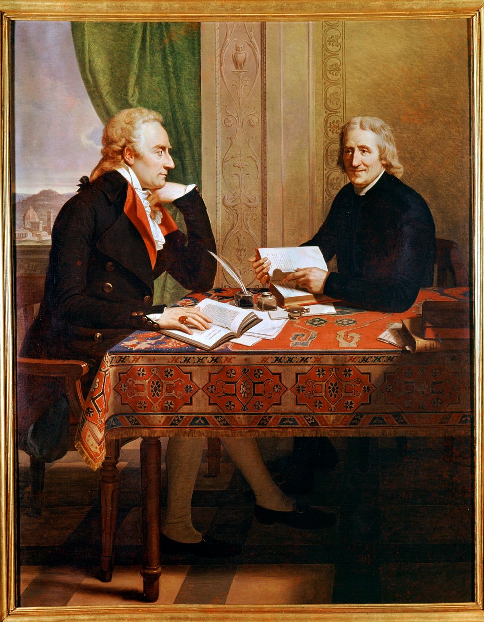 Vittorio Alfieri met abt Tommaso Galuso (schilderij) door Francois Xavier Fabre