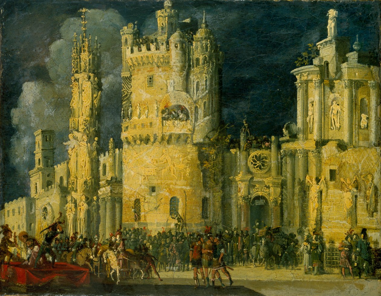 Het martelaarschap van een vrouwelijke heilige, begin 17e eeuw door Francois de Nome