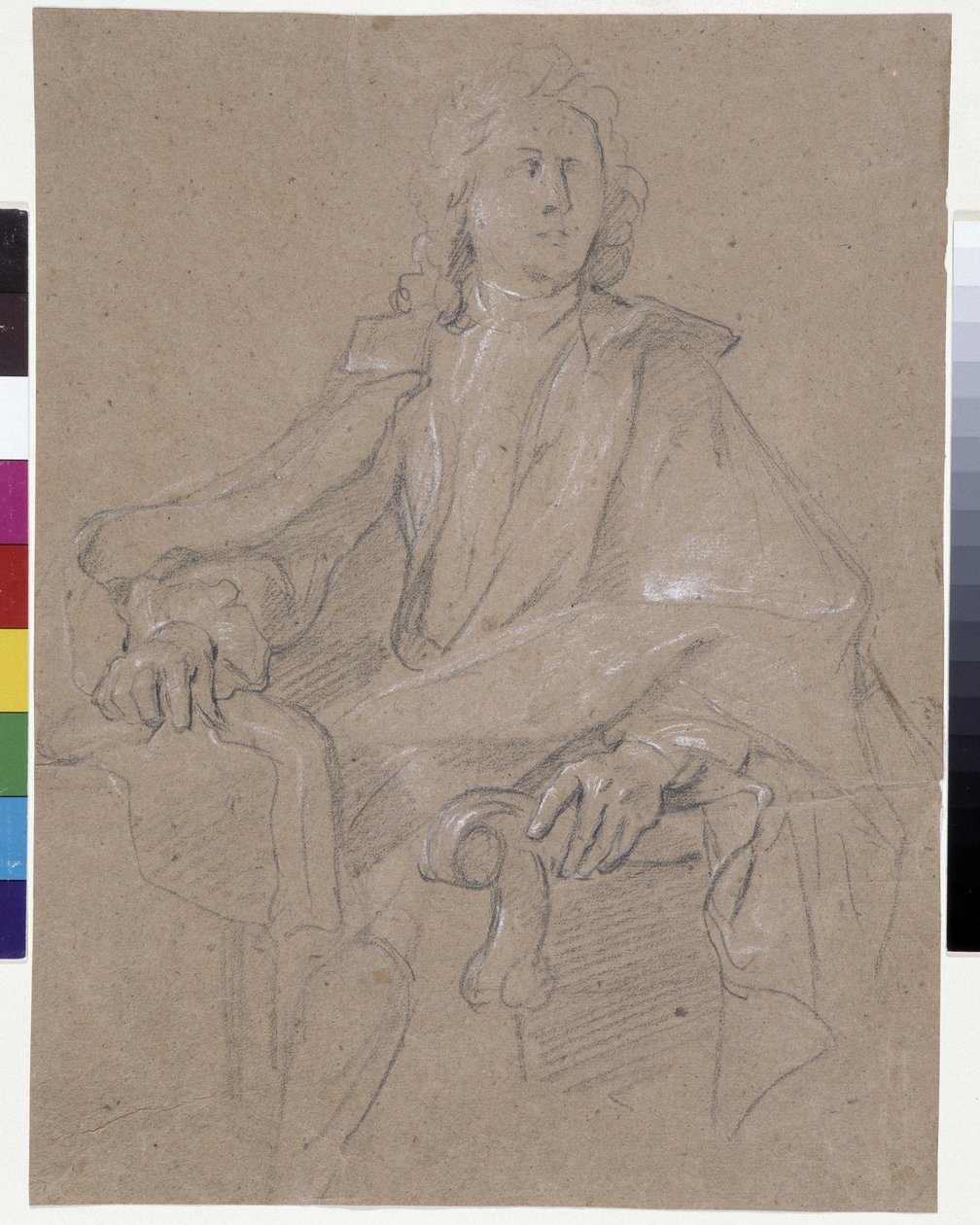 Portret van Jules Hardouin Mansart (1645-1708) door Francois de Troy