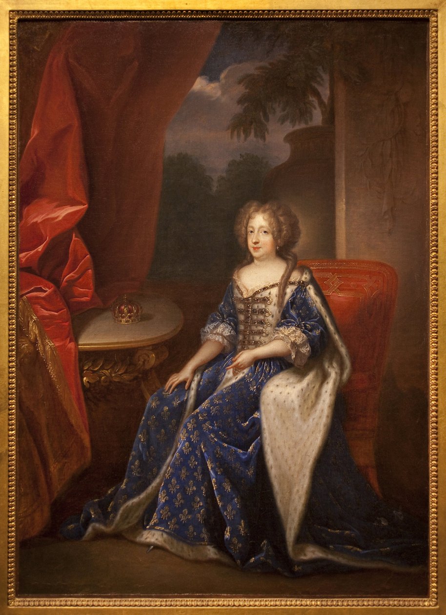 Portret van Marie Therese van Oostenrijk, koningin van Frankrijk. Schilderij door Francois de Troy, tweede helft van de 17e eeuw. Museum voor Schone Kunsten van Angers. door Francois de Troy