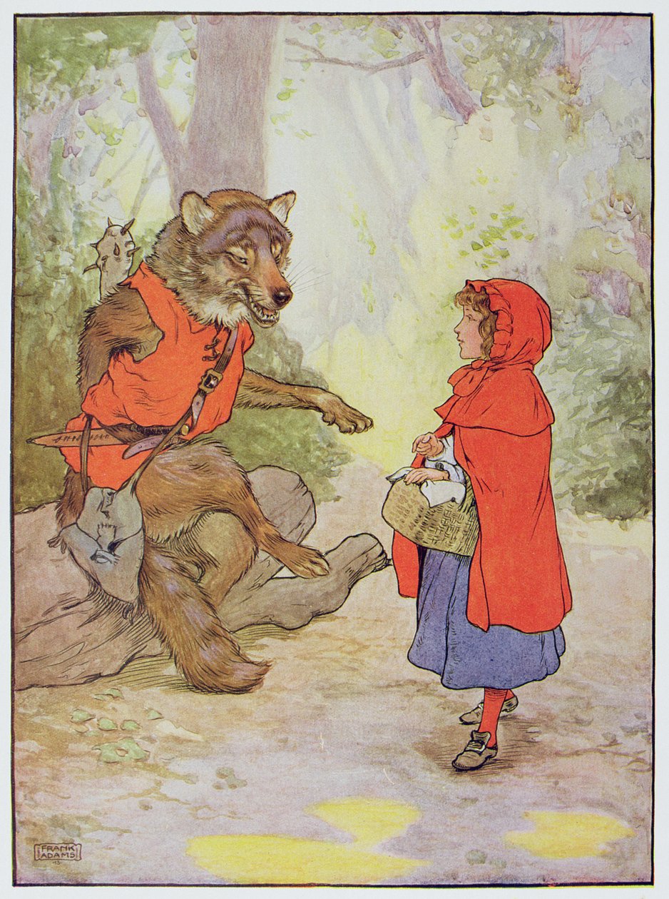 Roodkapje en de Wolf, illustratie uit 