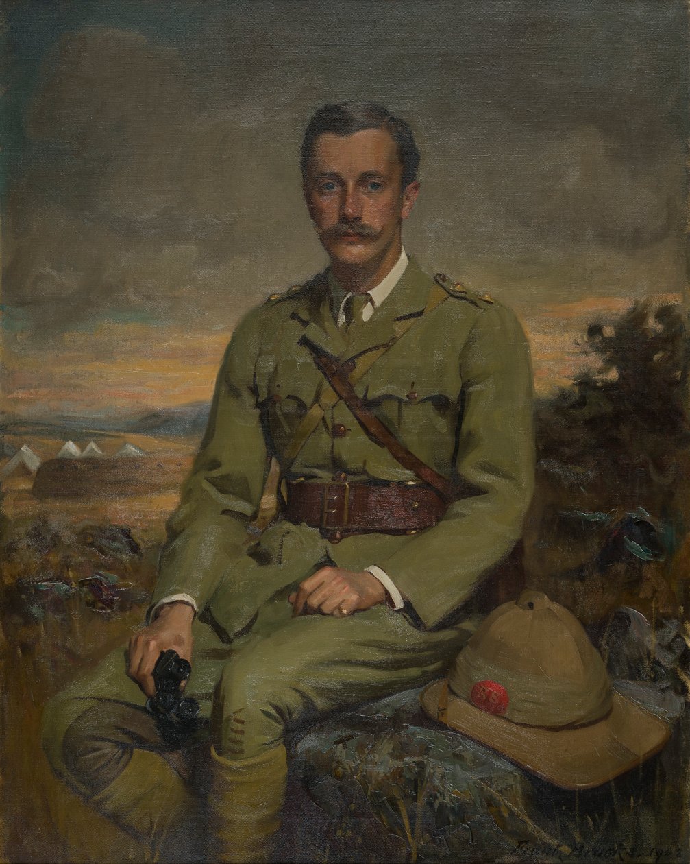Portret van Orlando, Burggraaf Newport, later 5e Graaf van Bradford door Frank Brooks
