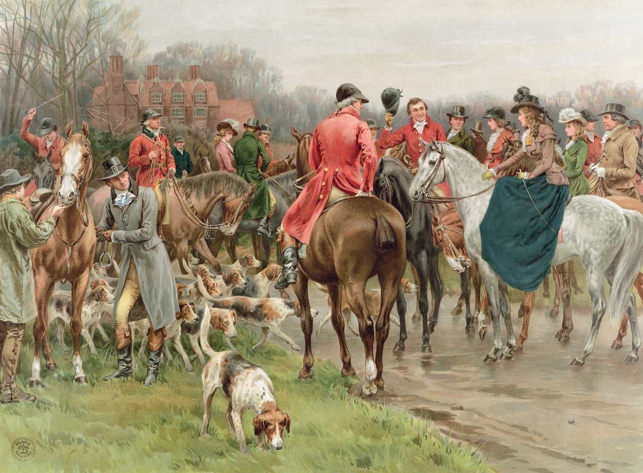 Een winterochtend, uit de Pears Annual, 1908 door Frank Dadd