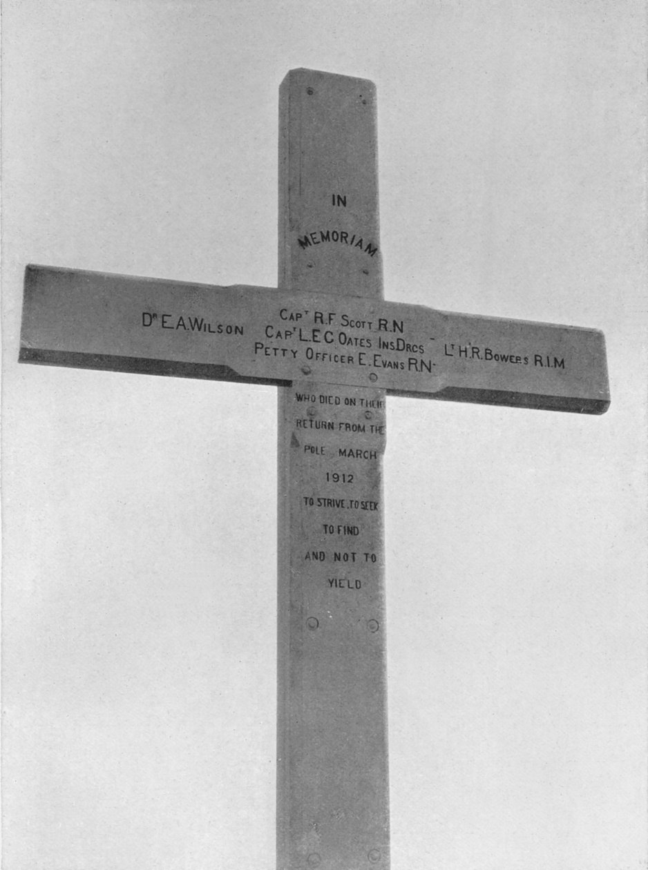 Gedenkkruis opgericht op Observation Hill voor de Zuidelijke Partij, 1913 door Frank Debenham